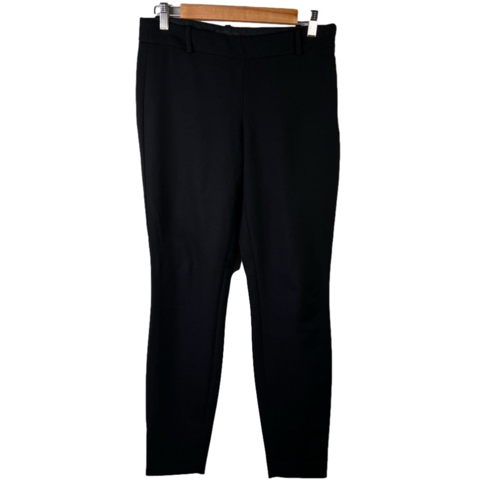 J Crew Womens Size 2 Minnie Slim Trouser Pant Black Mid Rise Stretch Office Wear